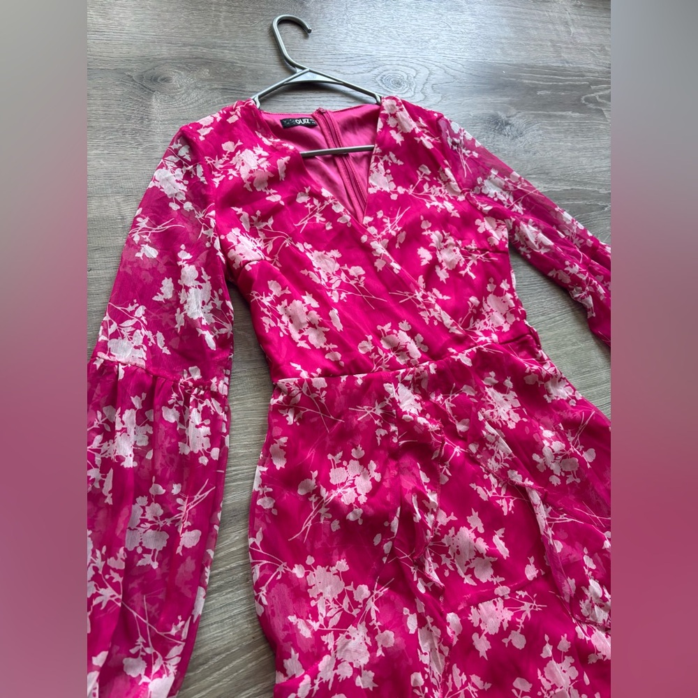 Summer light weight romantic pink dress